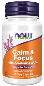 Calm & Focus with Zembrin® & GABA Veg Capsules