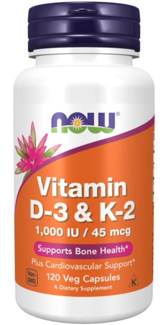 Vitamin D3 & K2 (120 Veg Capsules)